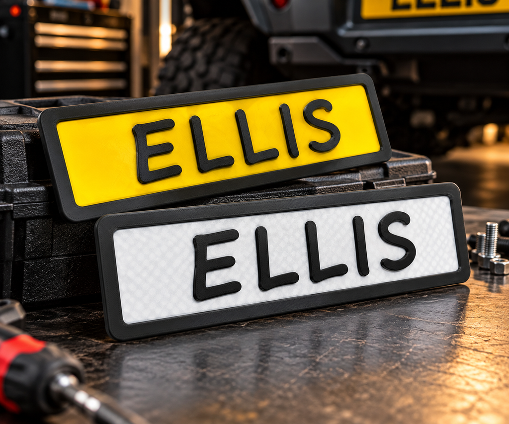 Custom 3D Printed Personalised Text Plate – Made to Order