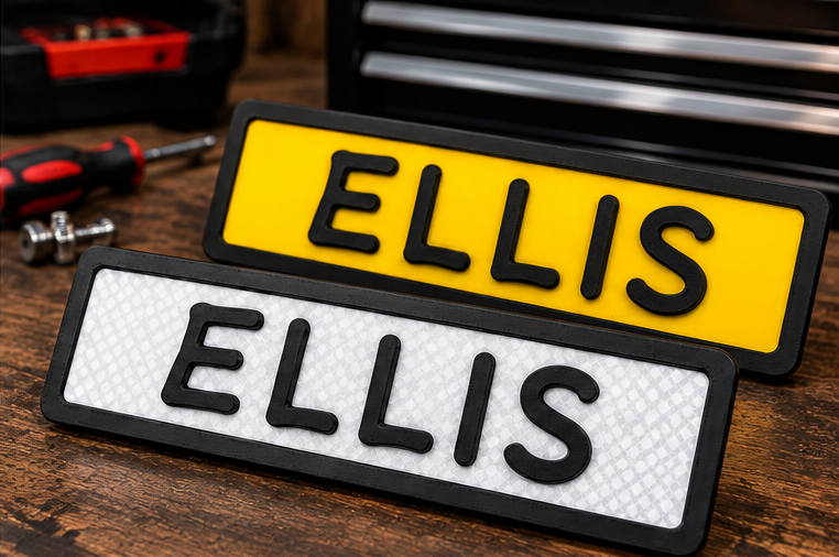 Custom 3D Printed Personalised Text Plate – Made to Order