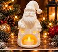 3D Printed Santa Tealight Holder – White Christmas Decoration for LED Candles